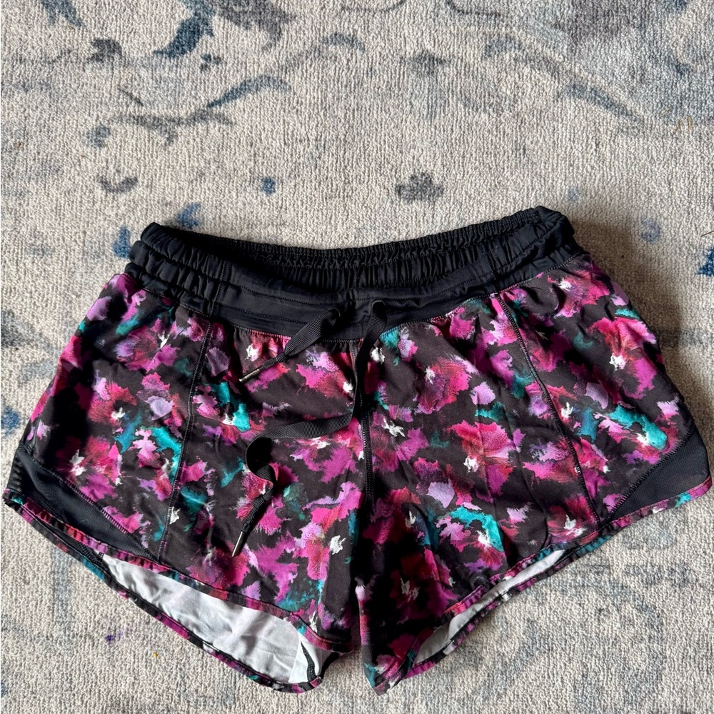 Lululemon Floral Abstract Patterned Shorts